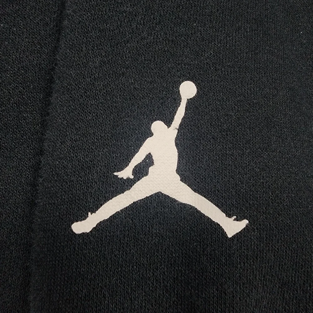 Air Jordan Jumpman Chimney Hoodie Mens M Black Christmas Holiday Sweatshirt